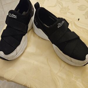Skechers Black and White Athletic Shoes